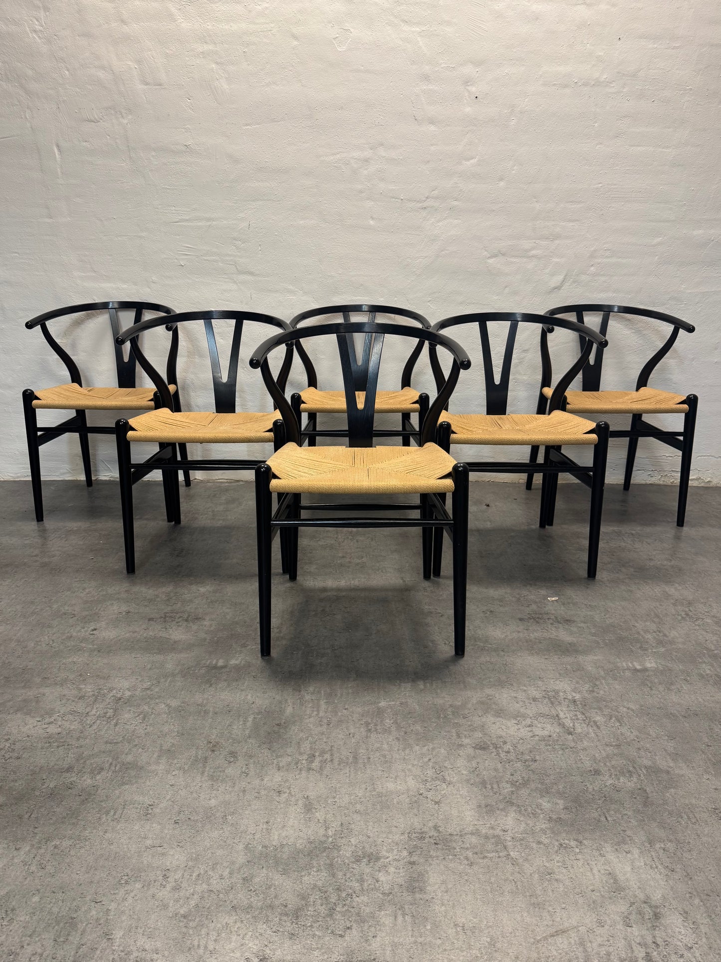 Egetræ, Hans J. Wegner ‘CH24 / Y-stolen’ – 6 stk.