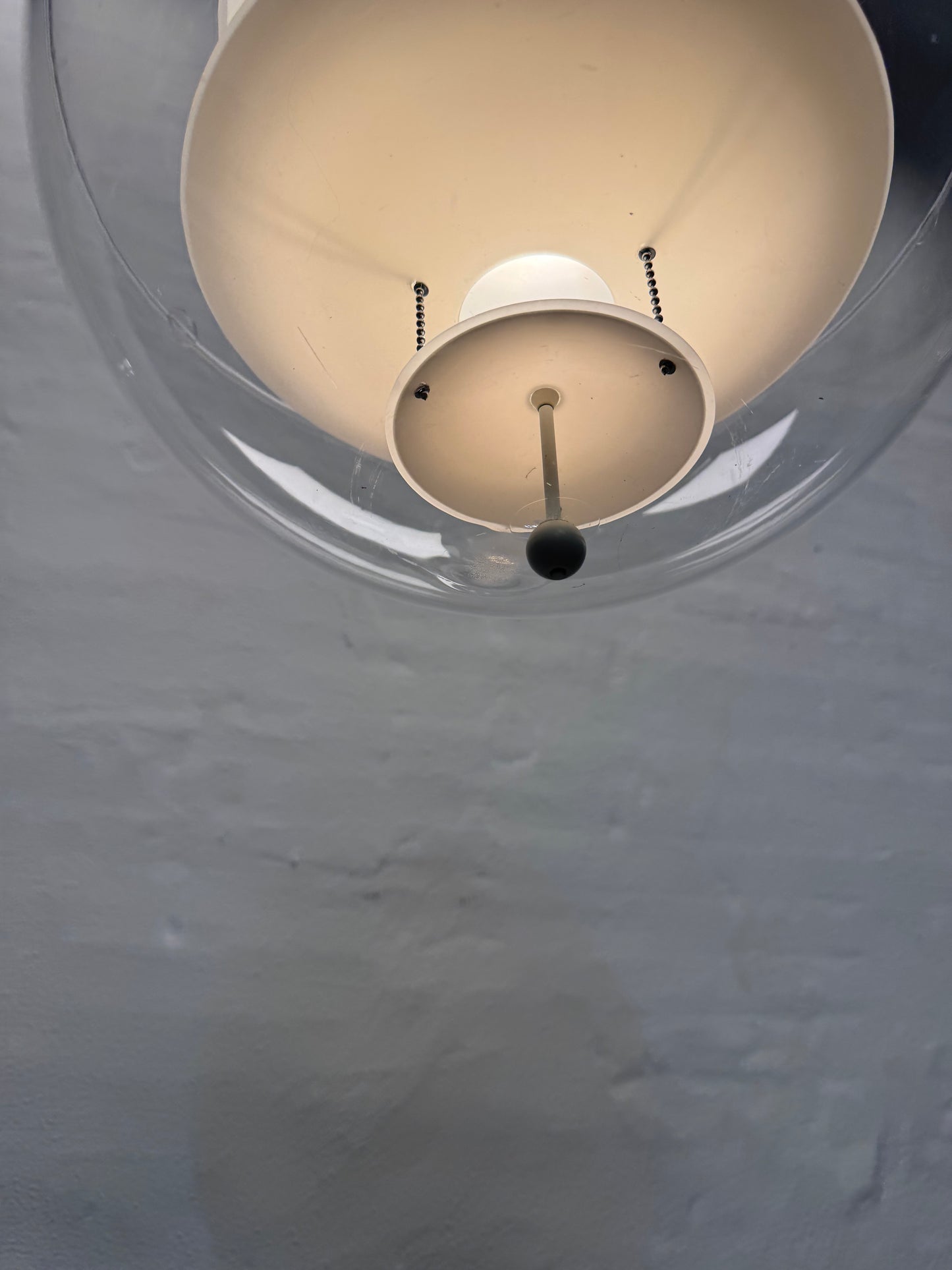 GLAS. Verner Panton ‘Globe’ – Loftlampe, glas.