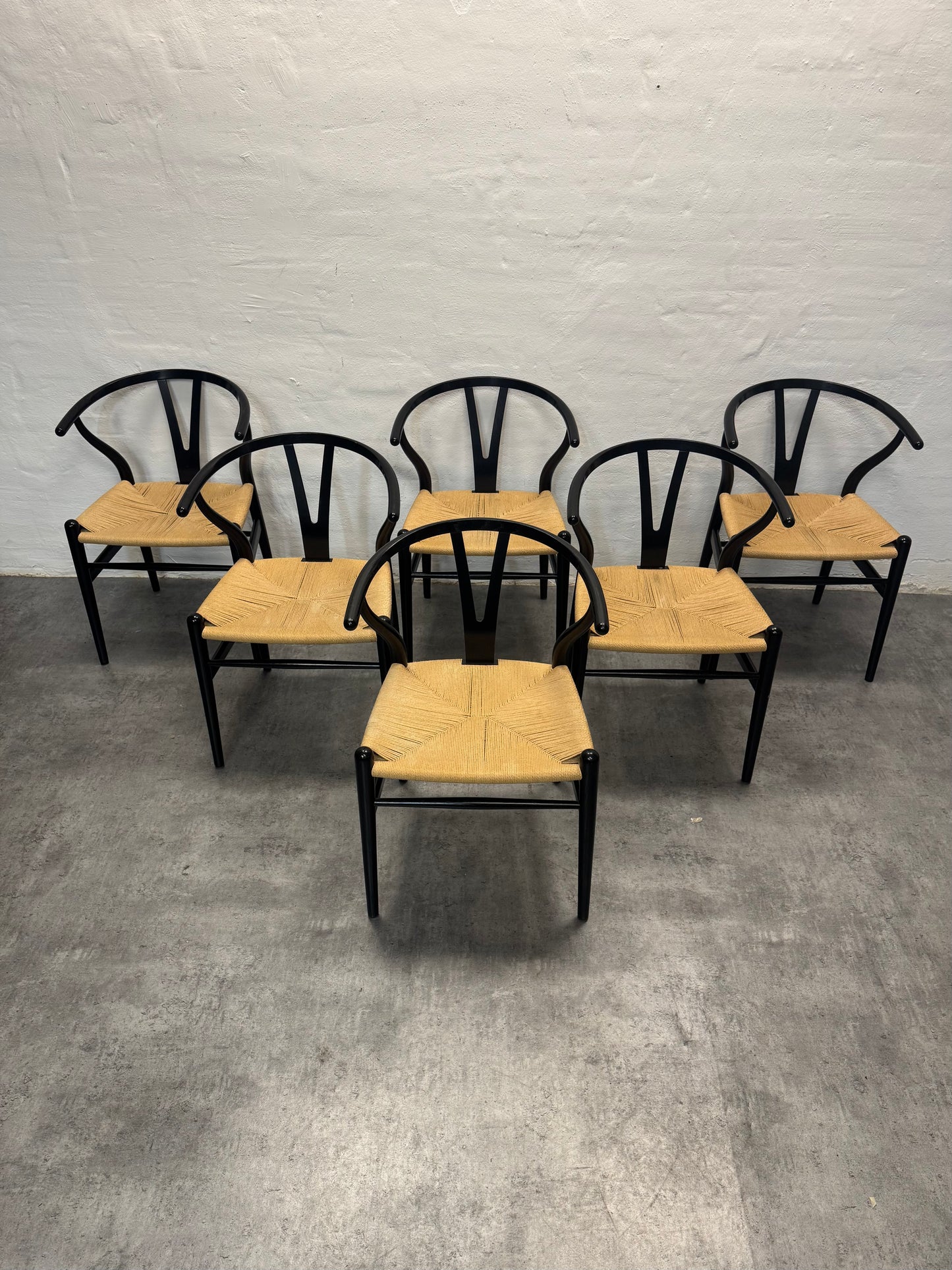 Egetræ, Hans J. Wegner ‘CH24 / Y-stolen’ – 6 stk.