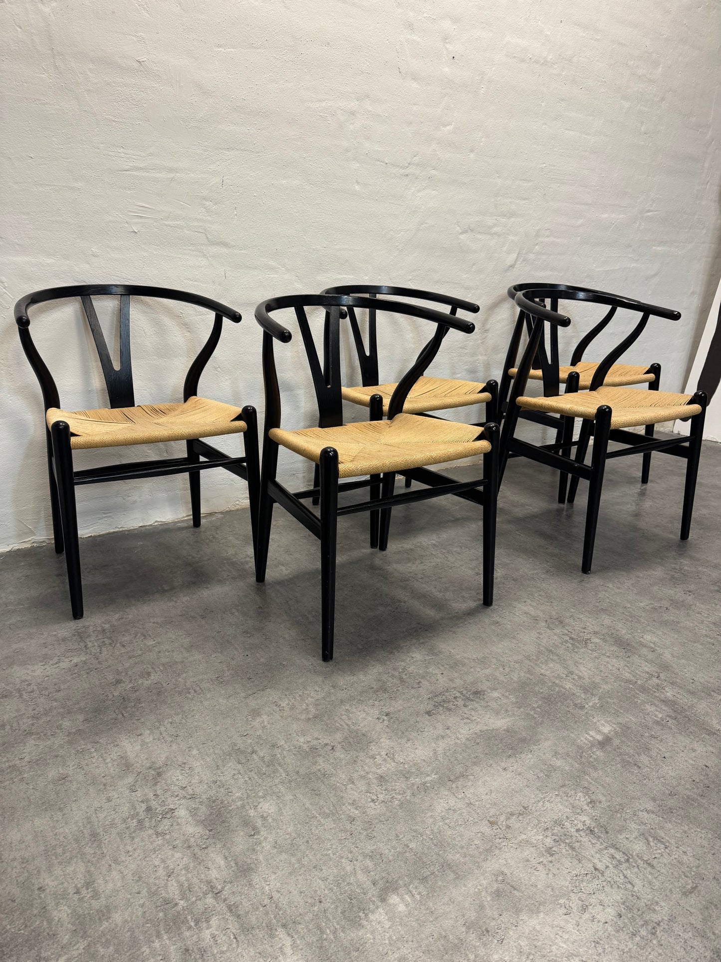 Egetræ, Hans J. Wegner ‘CH24 / Y-stolen’ – 5 stk.