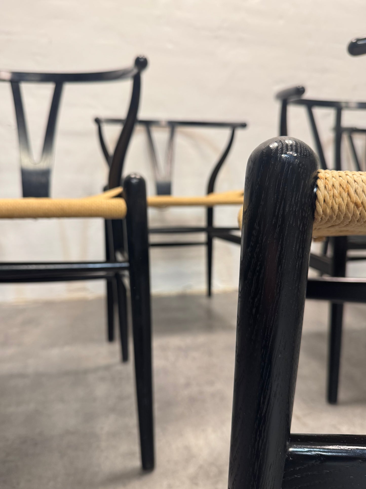 Egetræ, Hans J. Wegner ‘CH24 / Y-stolen’ – 6 stk.