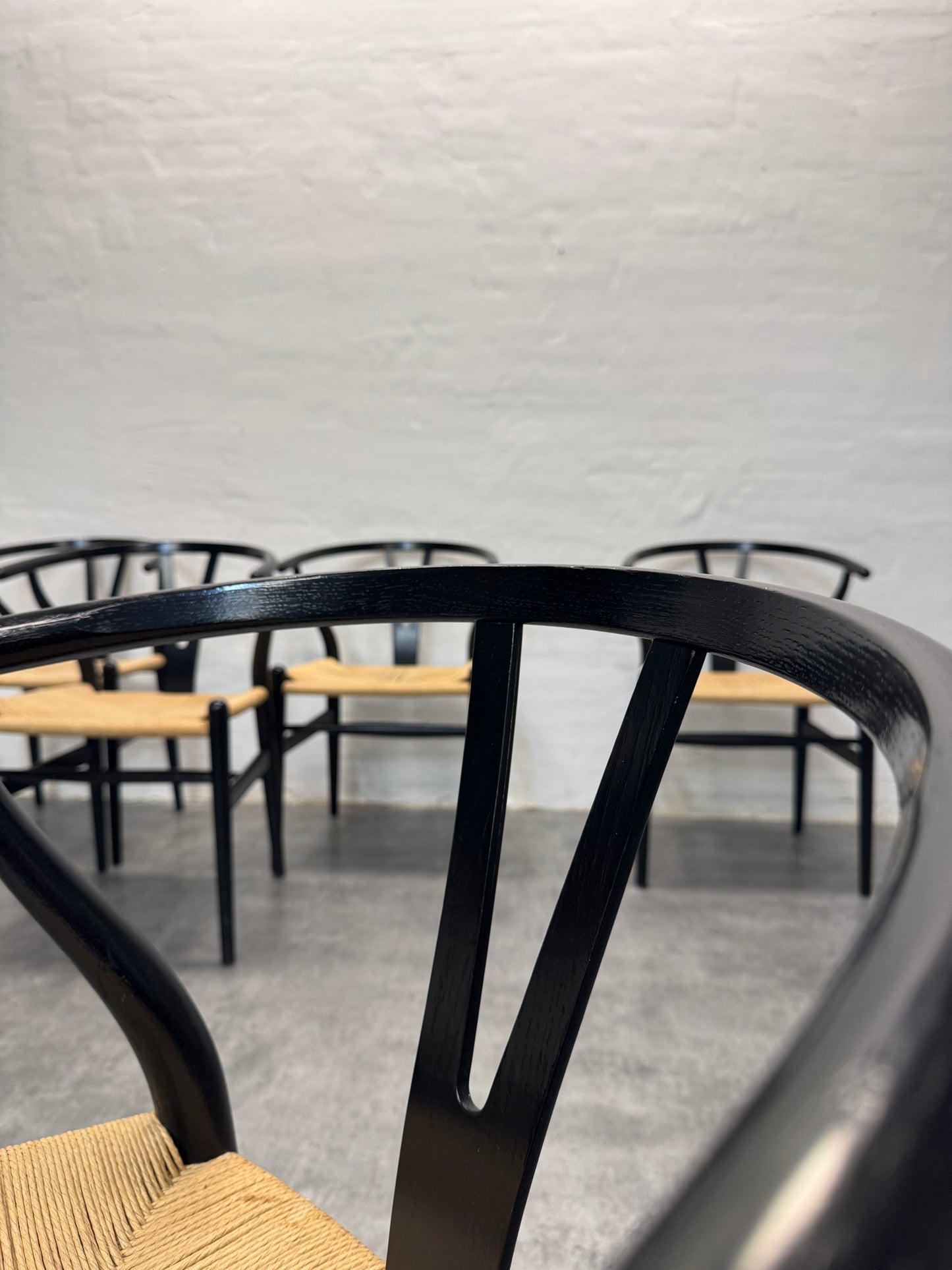Egetræ, Hans J. Wegner ‘CH24 / Y-stolen’ – 5 stk.