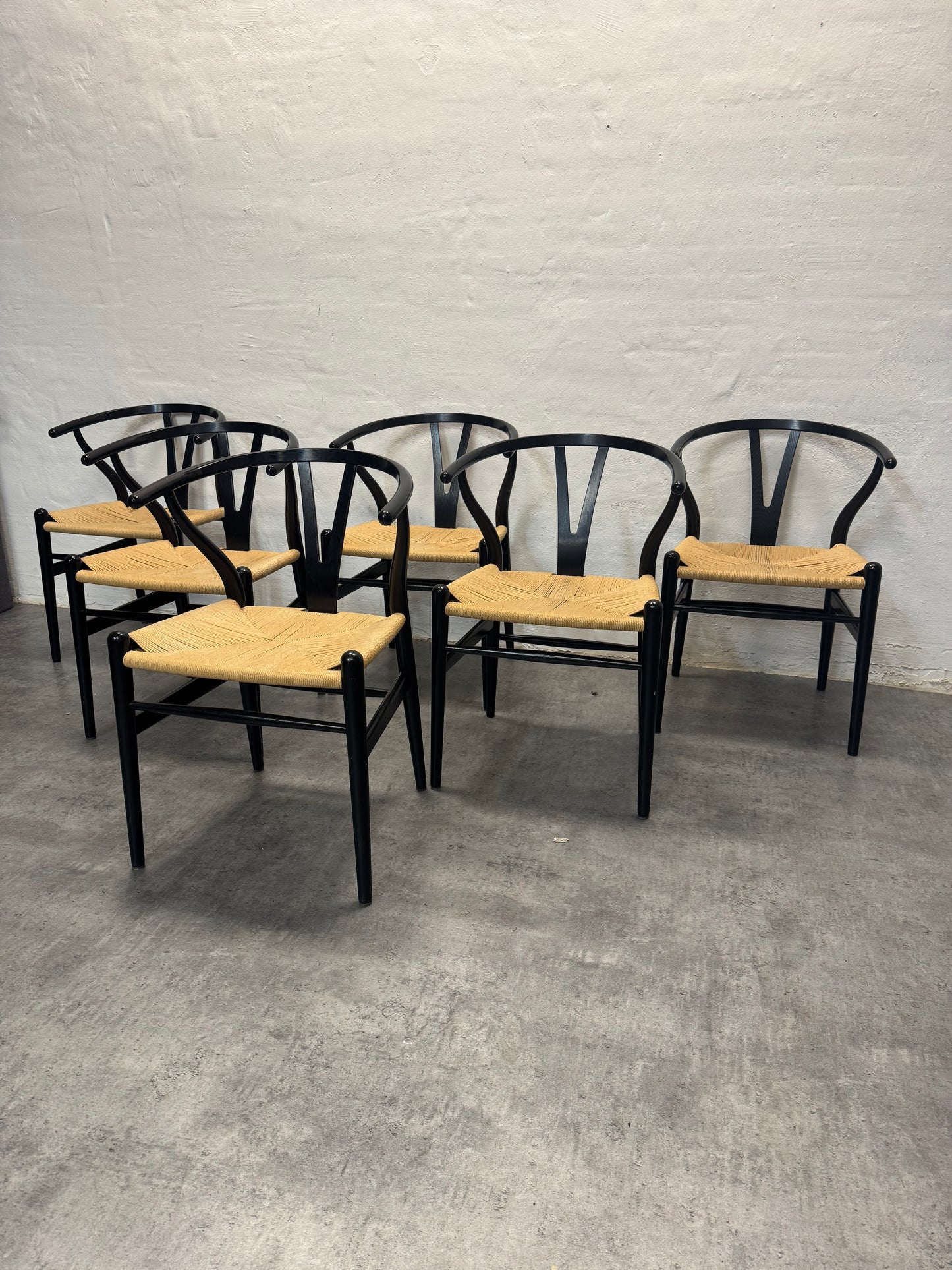 Egetræ, Hans J. Wegner ‘CH24 / Y-stolen’ – 6 stk.