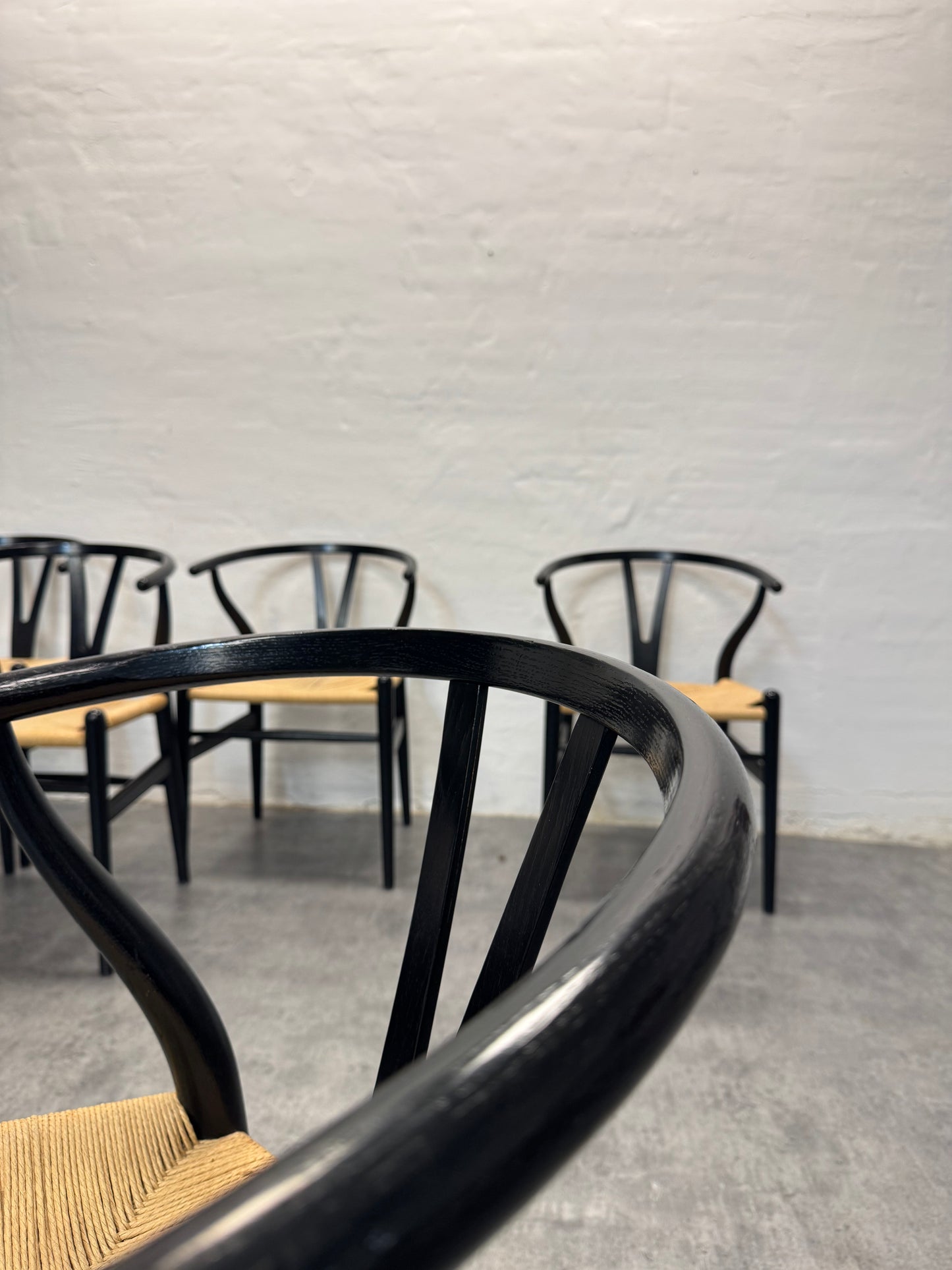 Egetræ, Hans J. Wegner ‘CH24 / Y-stolen’ – 5 stk.
