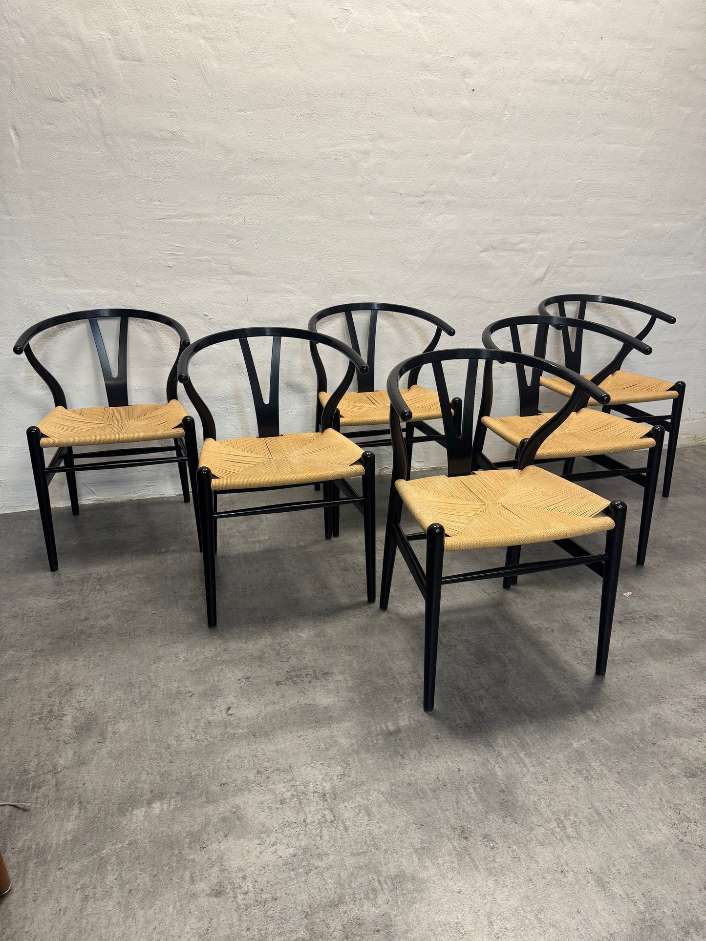 Egetræ, Hans J. Wegner ‘CH24 / Y-stolen’ – 6 stk.